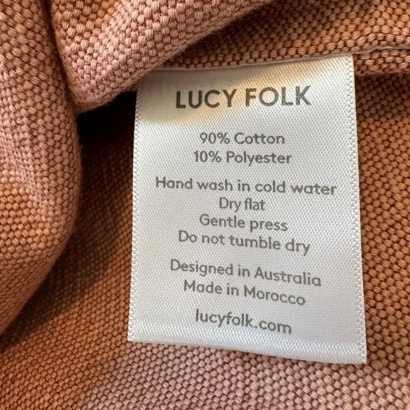 Lucy Folk Dusty Rose Pink Textured Short Sleeve Cropped Quarter Zip Top Small - Picture 15 of 17